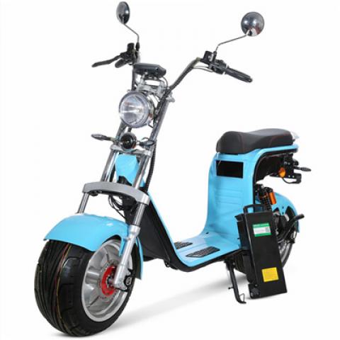 EEC COC CE DOT 10inch Aluminium alloy rims Removable lithium battery Fat tyres electric city coco scooters bikes classic moped