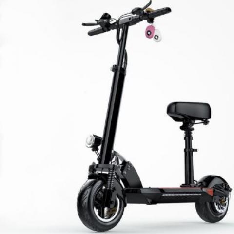 10 Inch Macwheel double disc brake 48v 8.8ah 2 wheel folding electric scooter with seat Choose 10.4ah/18.2ah/20.4ah battery