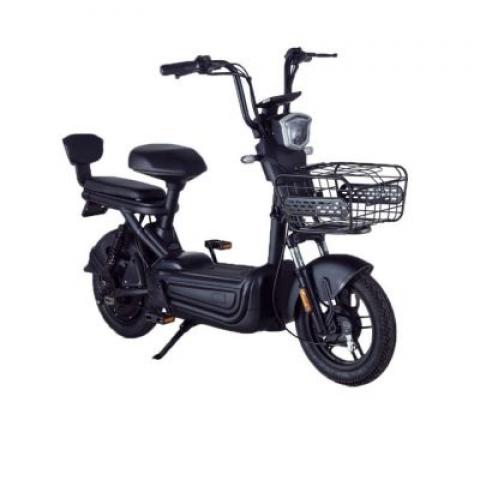 500W 48V24AH 14 inch cheap simple Commute remove lithium battery iron body LED light electric scooter with pedals bike bicycle