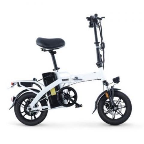 350W 48V 8AH 14 inch small Folding driving service long range swapping battery park camping beach mini electric bike bicycle