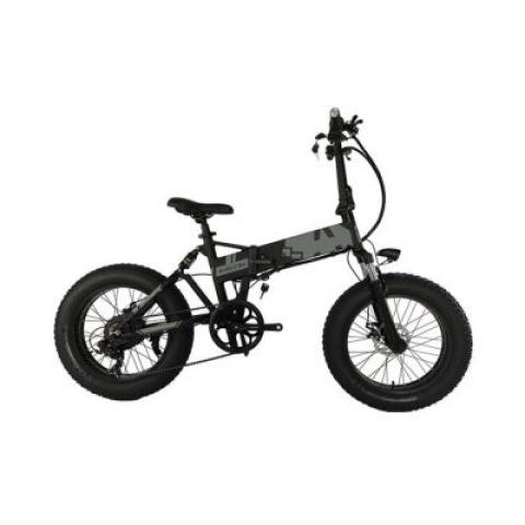 4.0 fat tire folding electric bicycle 20in 500w beach mountain e-bike 48v12.8ah electric folding mountain bike 7 speed Libattery