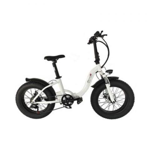Best selling high quality White electric bicycle 20 inch folding mountain electric fat tire mountain bike with ce certificate