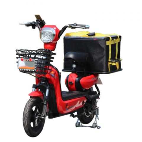 48V 500W takeout takeaway iron frame delivery cargo express oxford box lead acid lithium battery Electric scooter bike bicycle