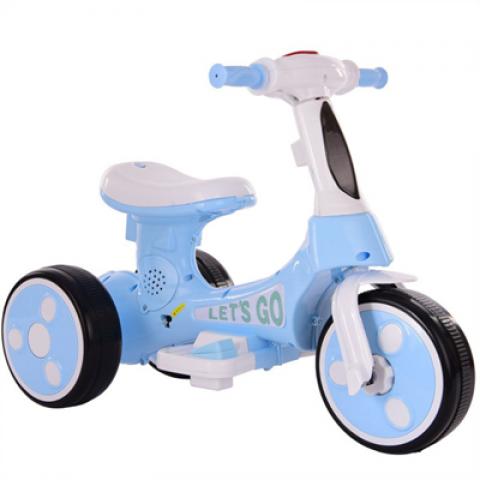 Fashion children's electric car Music Story English Educational toys for kids Electric 3 wheel scooter connect with mobile phone