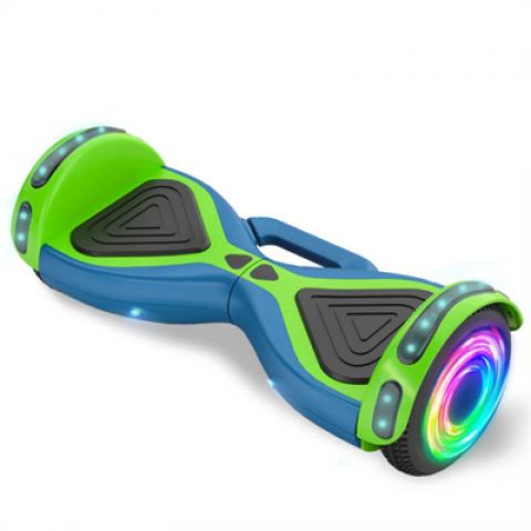 Safe Dual drive two wheel self balance skateboard with APP Bluetooth Music beautiful color and Cool light for Child and student