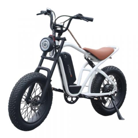 Fashion-retro simple wide tire long endurance high-speed off-road electric bicycle