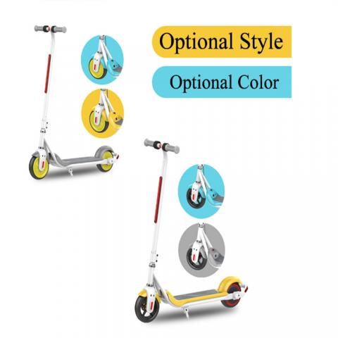 6.5inch foldable lightweight dual tube frame electronic handbrake long range intelligent battery management system for children's electric scooter